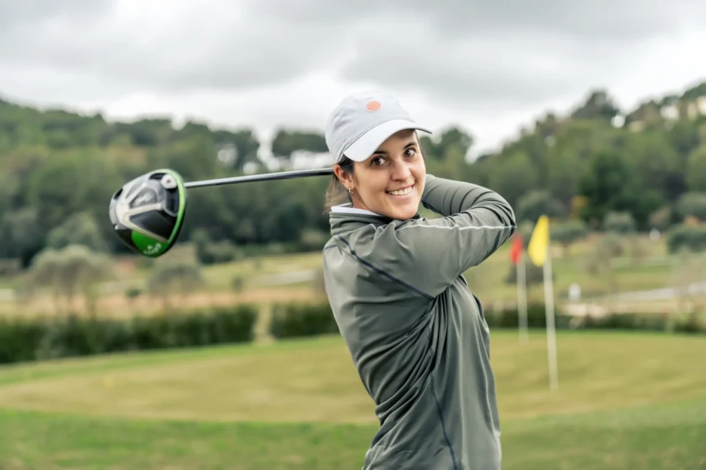 Kiki Dreckmann mit Golfschläger